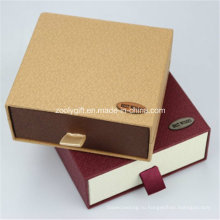 Пользовательский картонная коробка для ящика для бумаги / Раздвижная подарочная коробка / Кошелек и подарочная упаковка для ремня